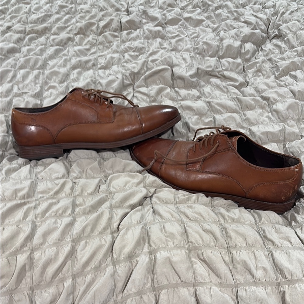 Men's Brown Leather Dress Shoes